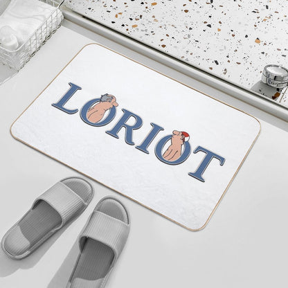Loriot, Gentlemen in The Bathroom  Non-Slip Bath Mat