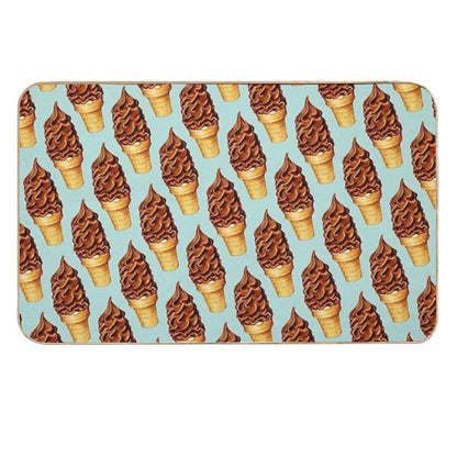 Chocolate Dip Ice Cream Pattern  Anti-Trip Bath Mat