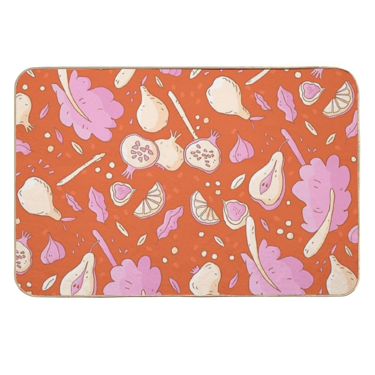 Autumn Vegetables  Non-Slip Bath Mat