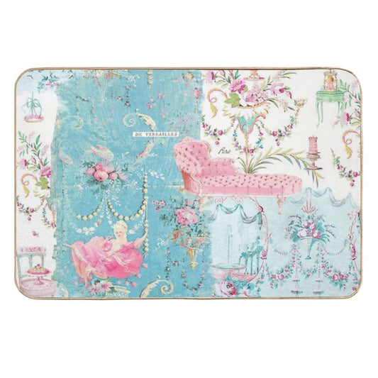 Marie Antoinette, Versailles, Tattered And Torn Art Print  Stain-Proof Bath Mat