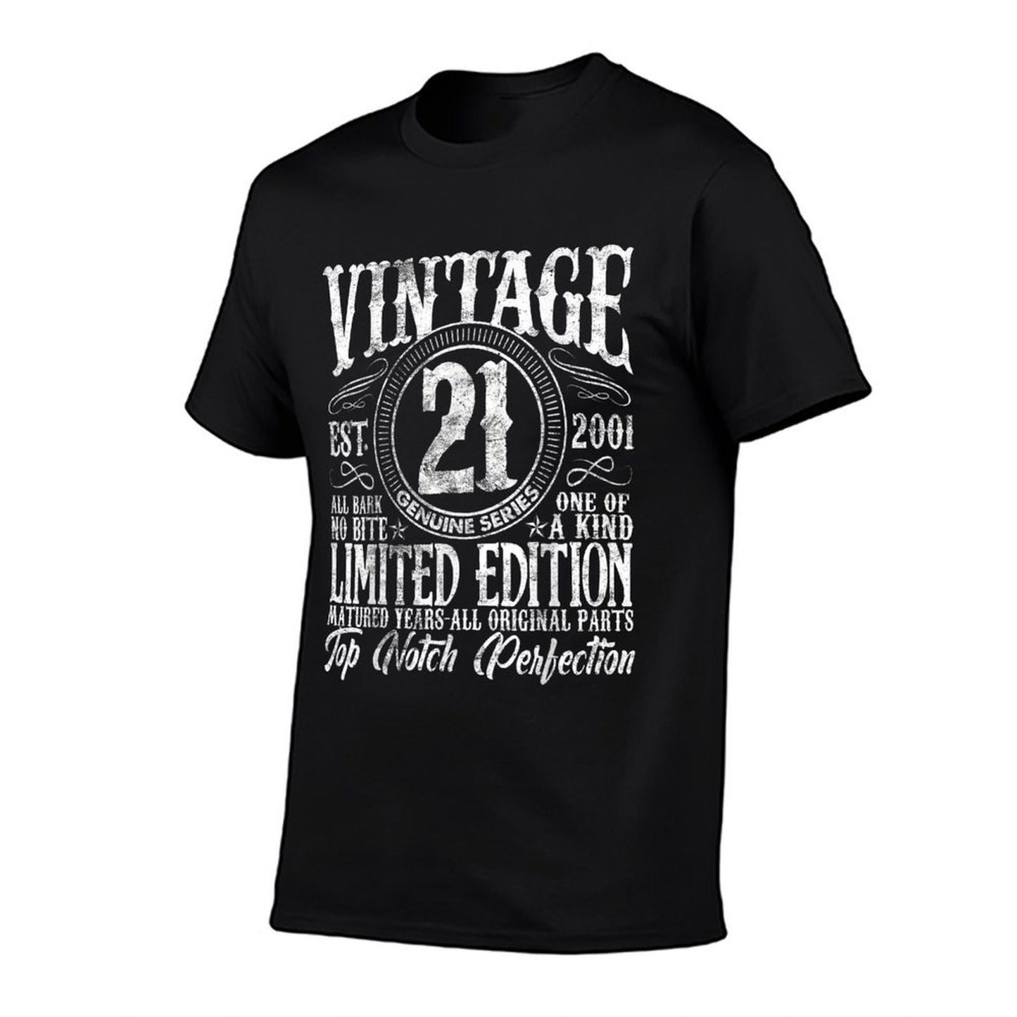 Vintage 2001 Limited Edition 2001 21 Years Old 21st Birthday  Affordable Price T-Shirt