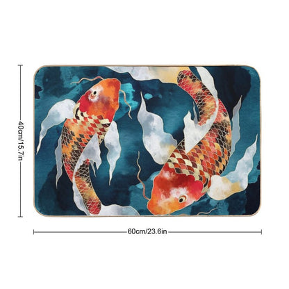 Metallic Koi  Eco-Friendly Bath Mat
