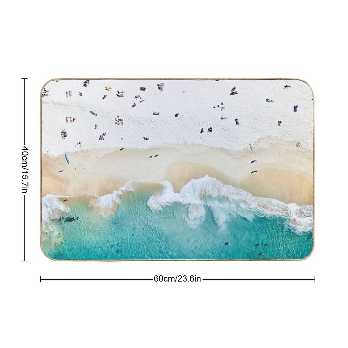 Summer Vibes  Dirt-Trapping Bath Mat