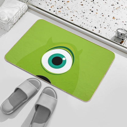 Mike Wazowski Minimalist  Dirt-Trapping Bath Mat