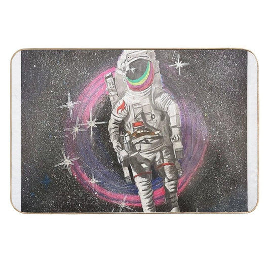 Flying Down The Black Hole  Eco-Friendly Bath Mat