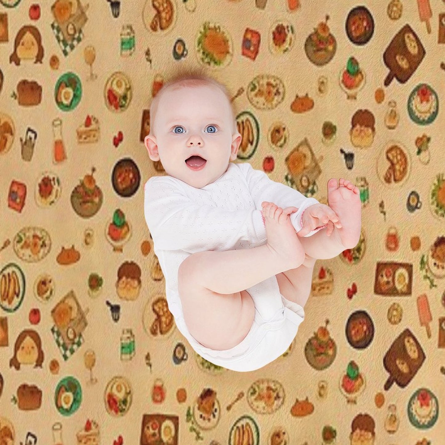 Dishes Wrinkle-free Throw Blanket