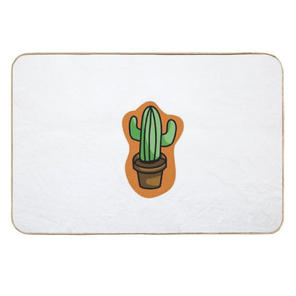 Colorful Cactus  Eco-Friendly Bath Mat