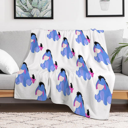 Sad Donkey Velvety-soft Throw Blanket