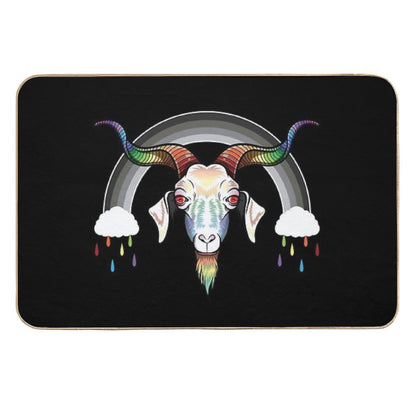 Rainbow Goat  Pet-Safe Bath Mat