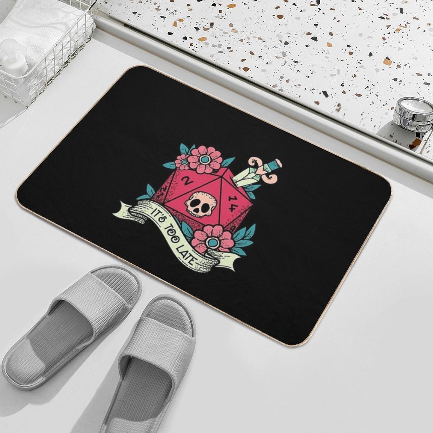 Too Late  Easy To Clean Bath Mat