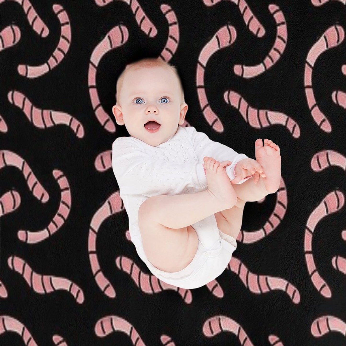 Worm Time Shrink-resistant Throw Blanket