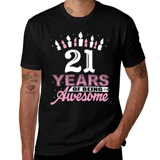 21 Years Old - Born In 1999 - 21st Birthdays For Women  Versatile T-Shirt