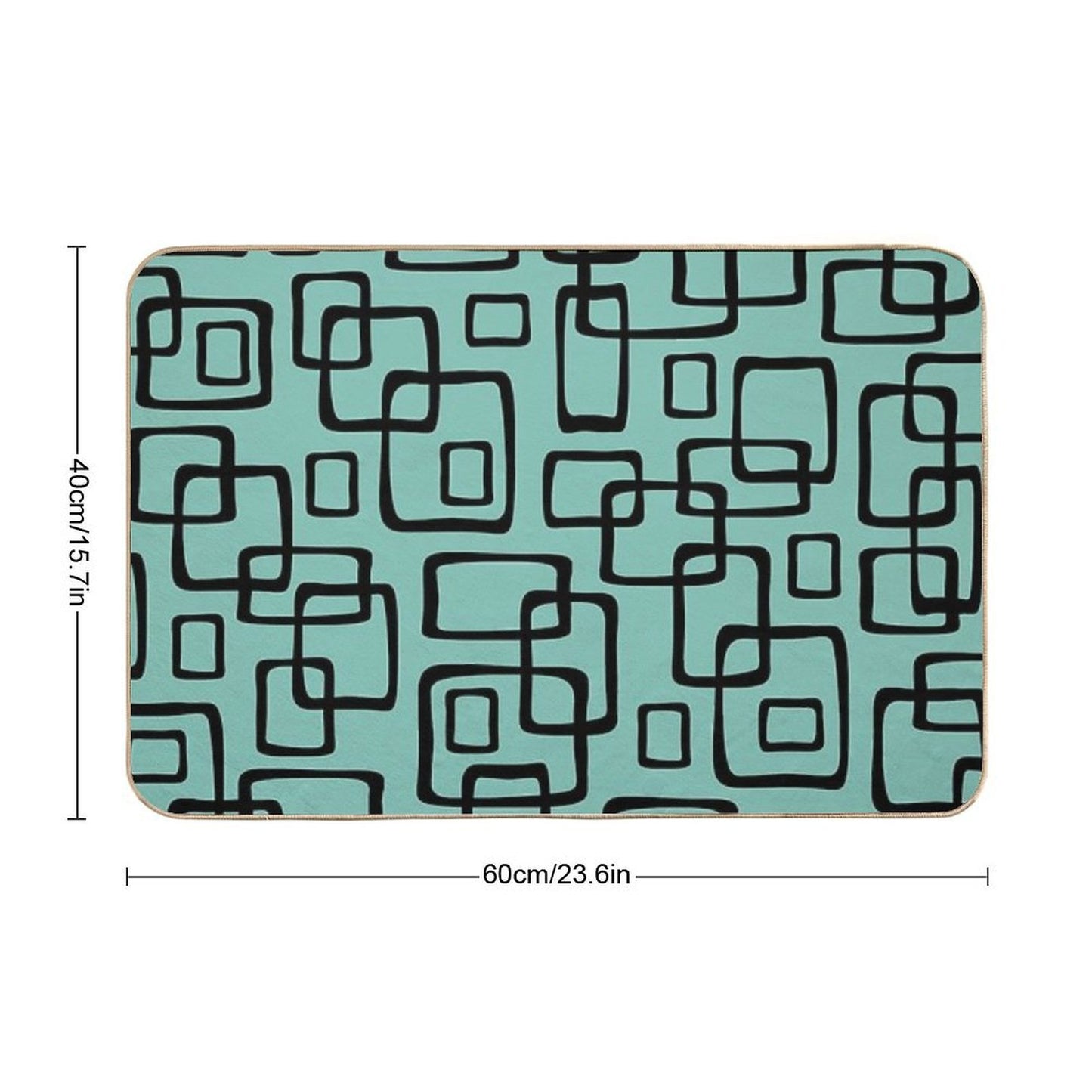 Mid Century Modern Decoration  Non-Slip Bath Mat
