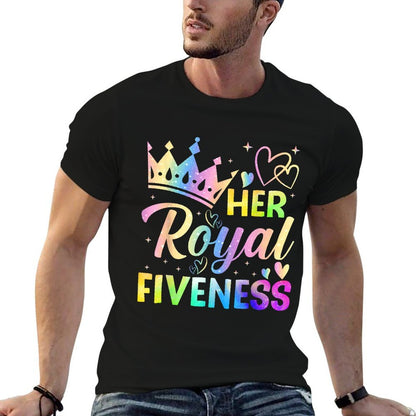 Her Royal Fiveness 5th Birthday 5 Years Old for Girls  Eco-friendly Material T-Shirt