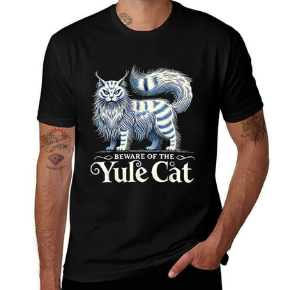 Beware The Jolakotturinn Yule Cat Icelandic Norse Christmas Comfortable T-Shirt