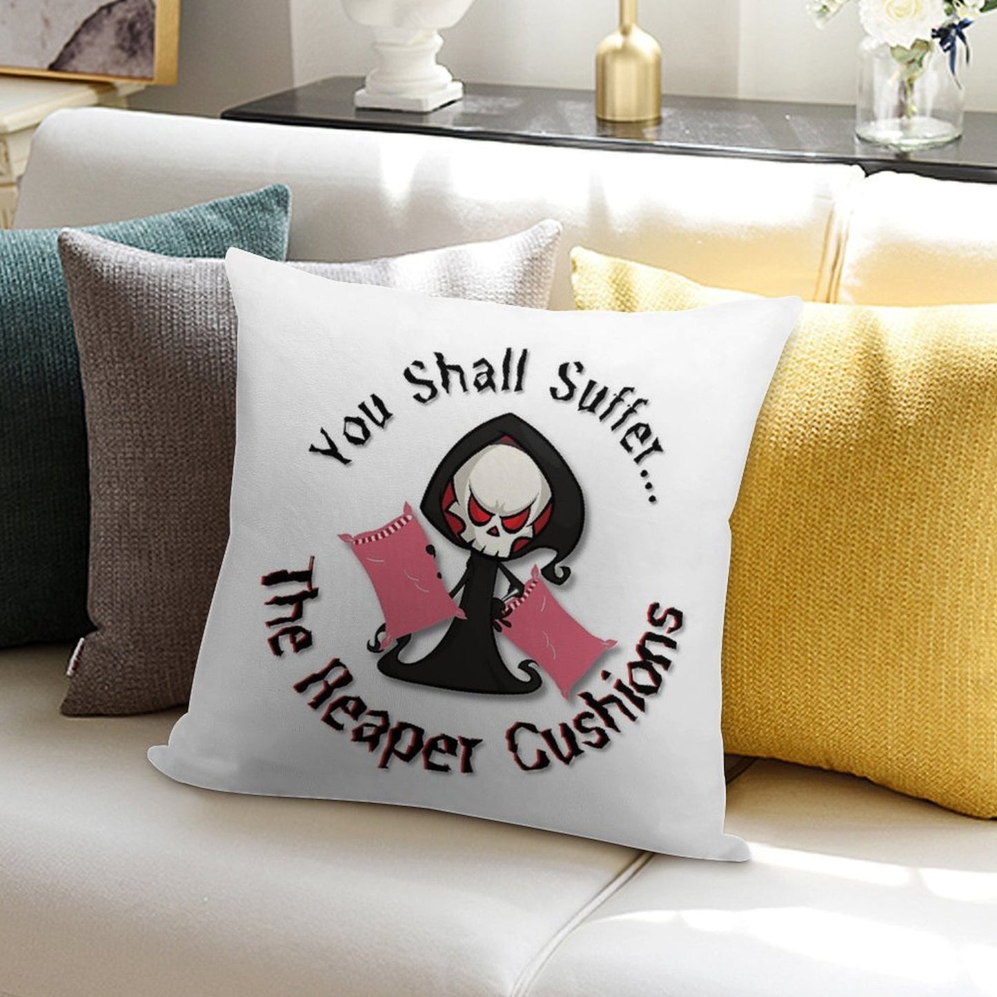The Reaper Cushions Soft Style Accent Throw Pillow