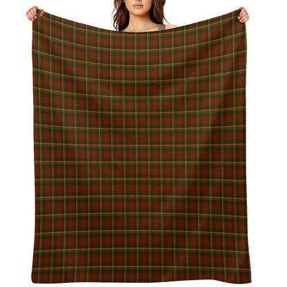 Canadian National Maple Leaf Tartan Gift-ready Throw Blanket