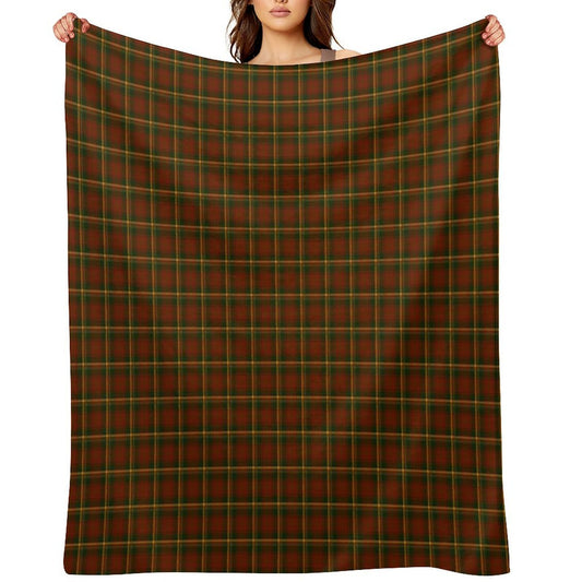Canadian National Maple Leaf Tartan Gift-ready Throw Blanket