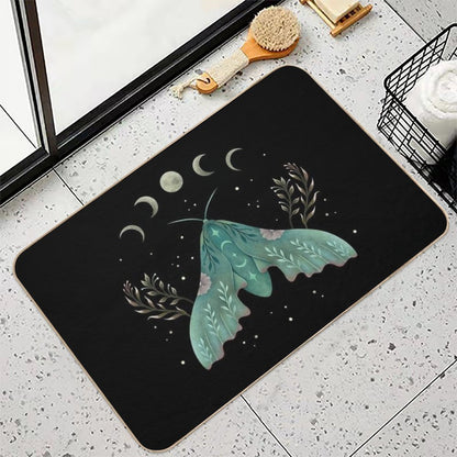 Luna And Moth  Rapid-Drying Bath Mat