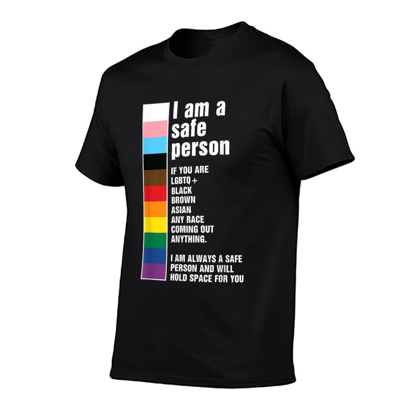 Im A Safe Person Rainbow LGBT Gay Lesbian Transgender Pride  Breathable T-Shirt
