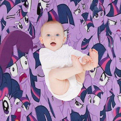Twilight Sparkle Mess Quick-dry Throw Blanket