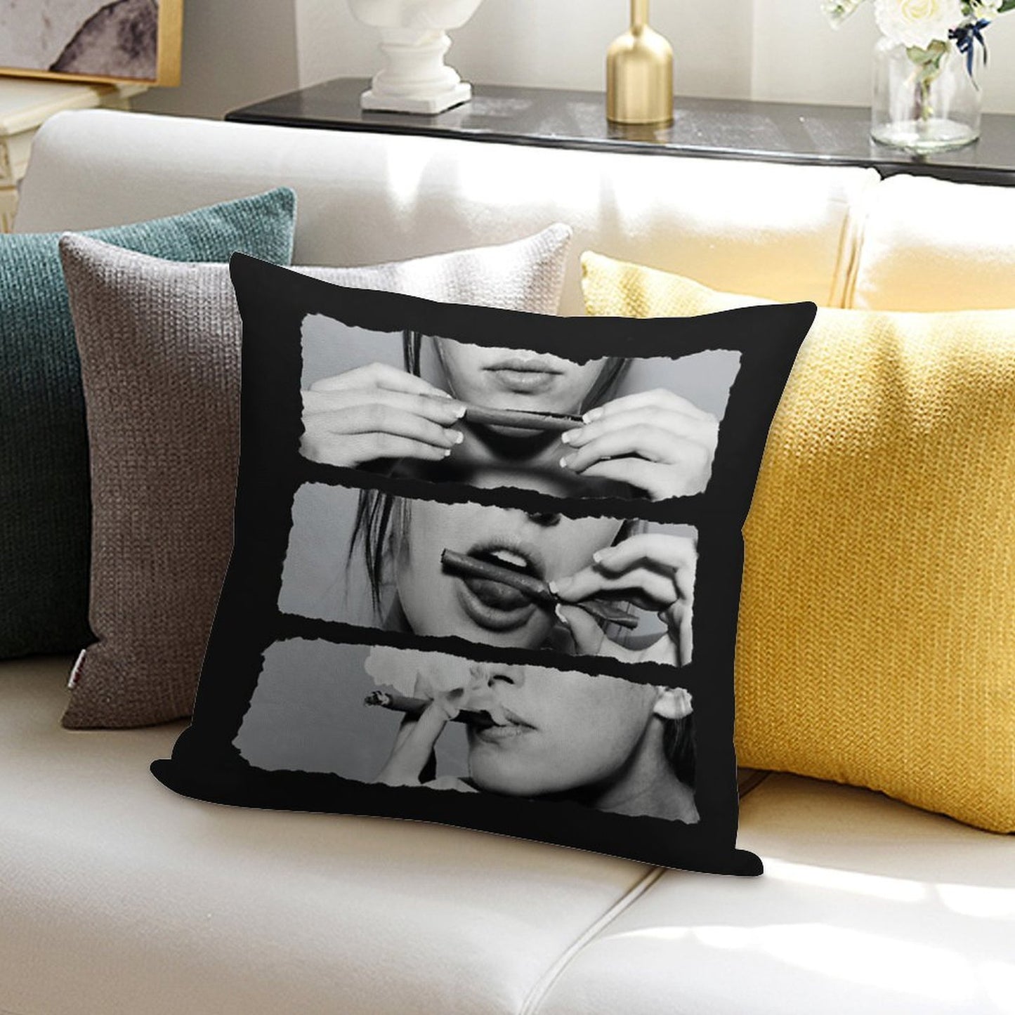 Girls Love Blunts Soft Skin-Friendly Throw Pillow