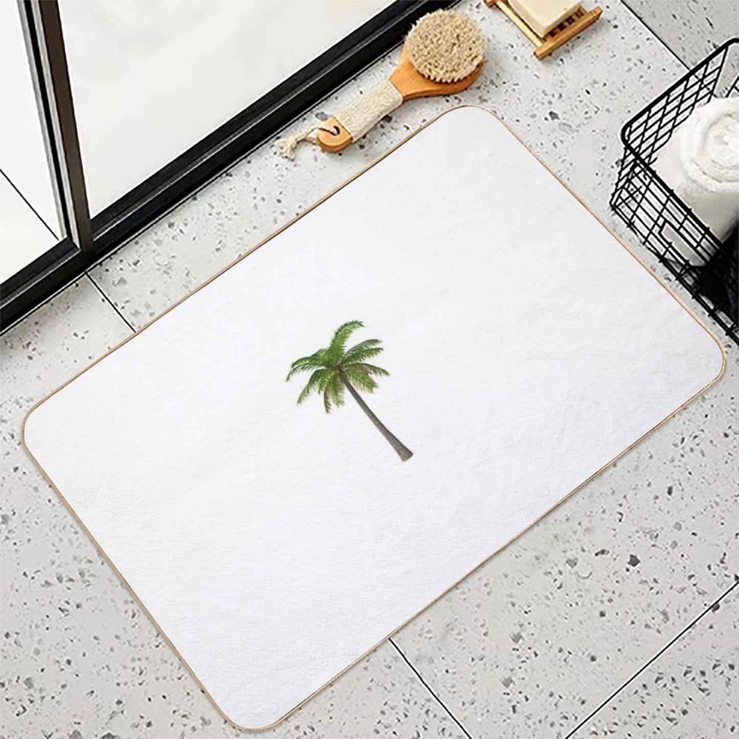 Classic Palm Tree  Absorbent Bath Mat