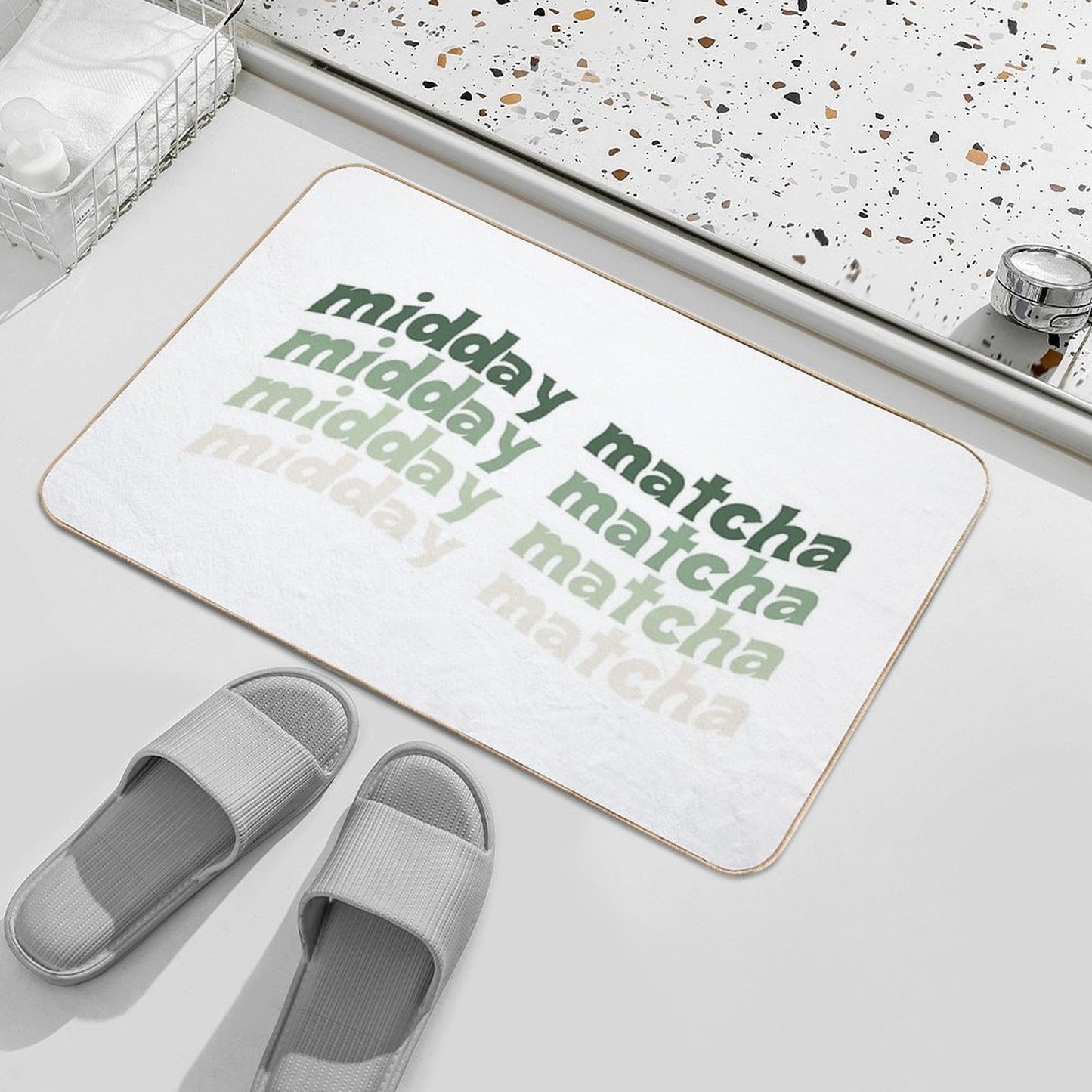 Midday Matcha Durable Bath Mat
