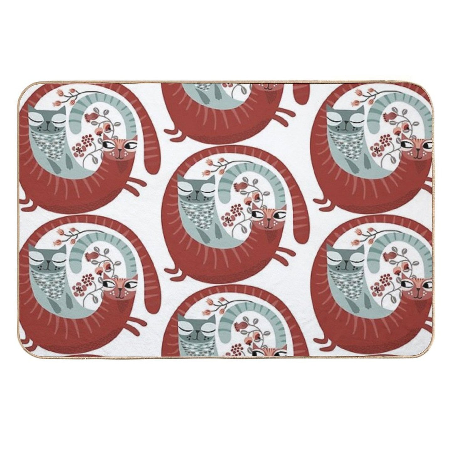 Love Cats  Fade-Resistant Bath Mat