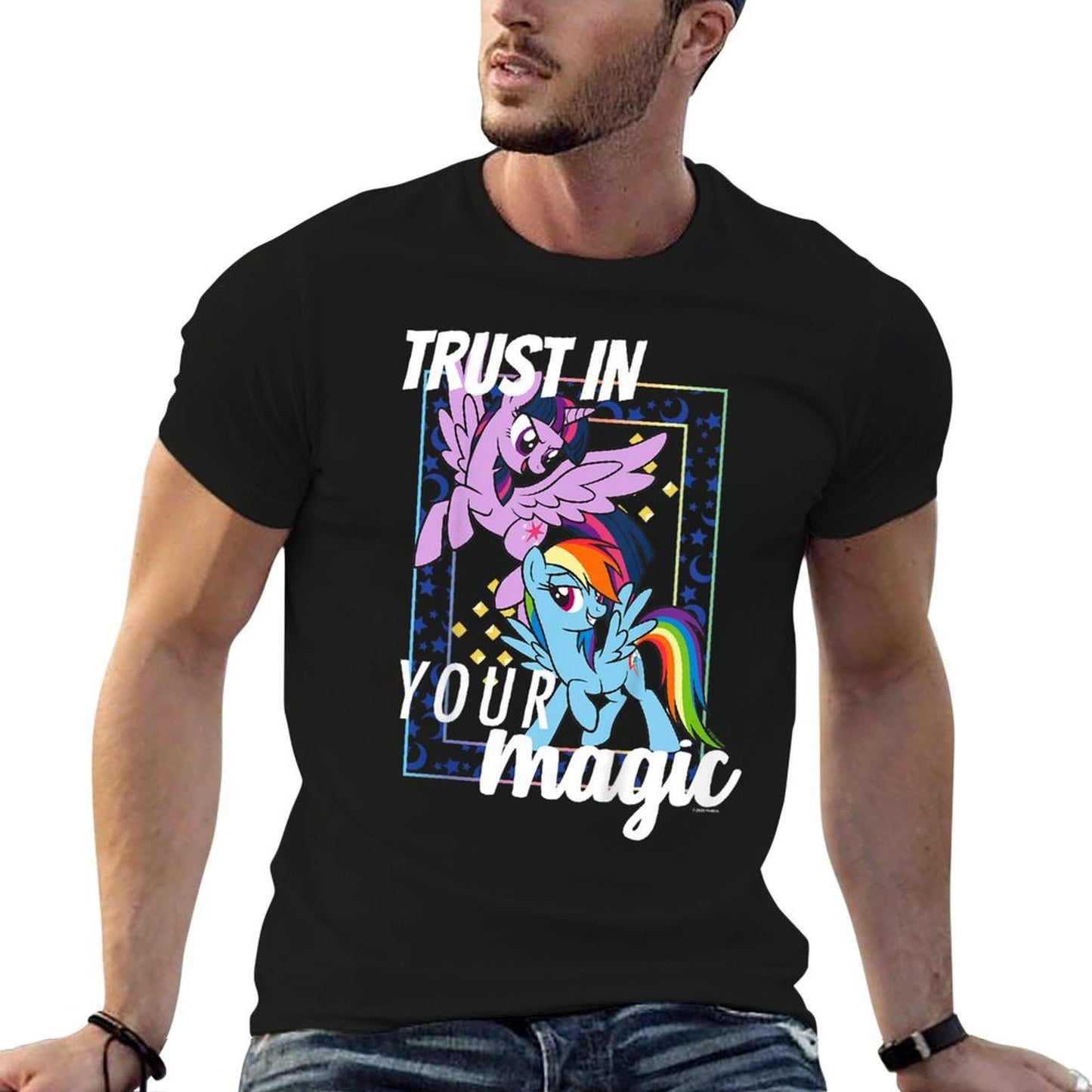 Kids My Little Pony Friendship Is Magic Twilight & Rainbow Sassy  High-quality Stitching T-Shirt