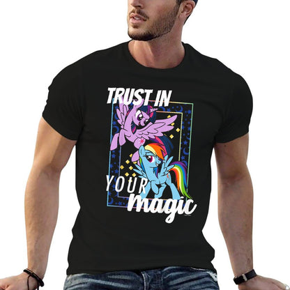 Kids My Little Pony Friendship Is Magic Twilight & Rainbow Sassy  High-quality Stitching T-Shirt