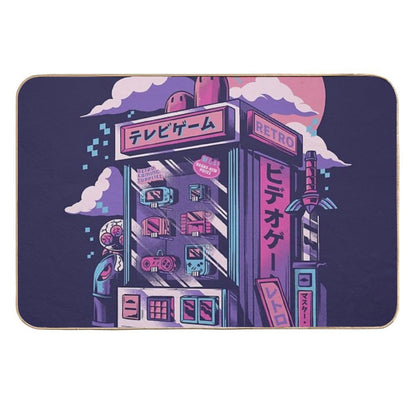 Retro Gaming Machine  Easy To Clean Bath Mat