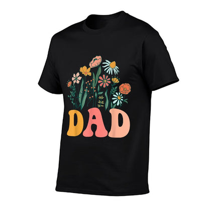 New DAD Wildflower First Birthday & Baby Shower  Odor-resistant T-Shirt