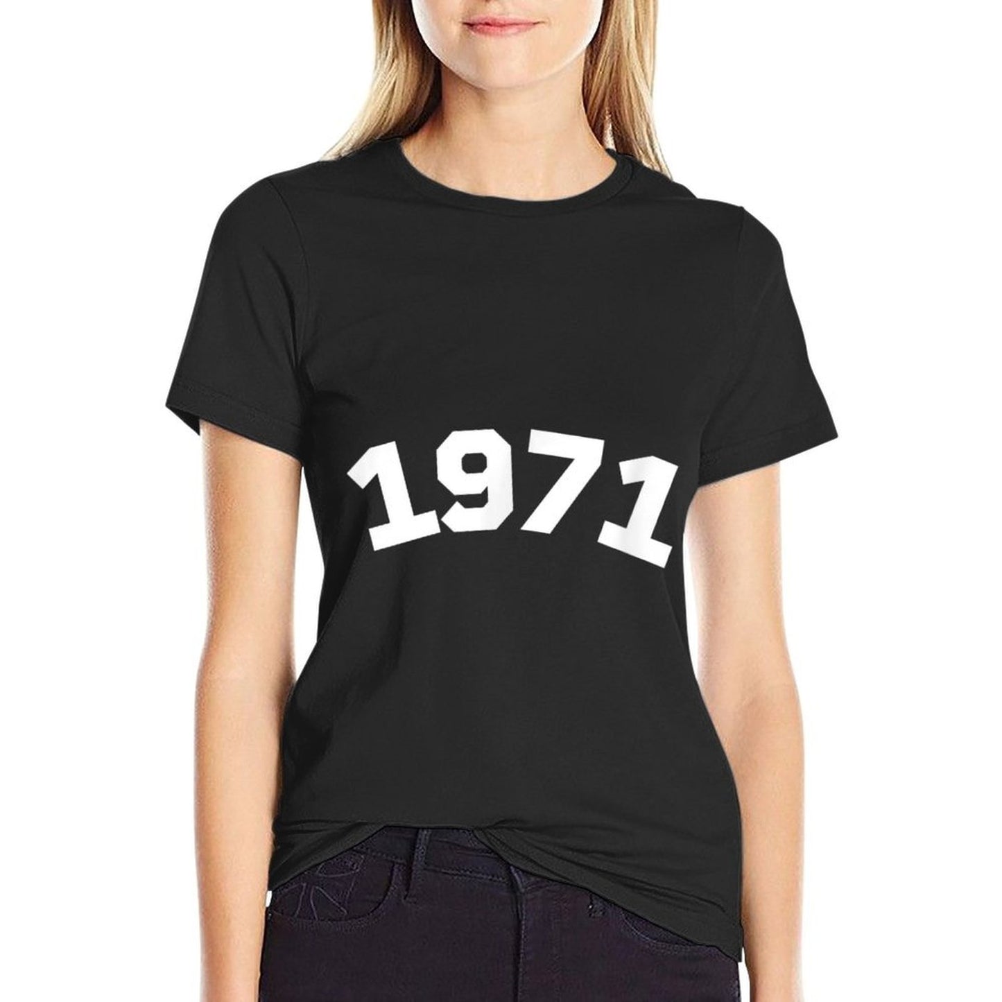 1971 Year Number 50th Birthday Vintage 1971  Stretchy T-Shirt