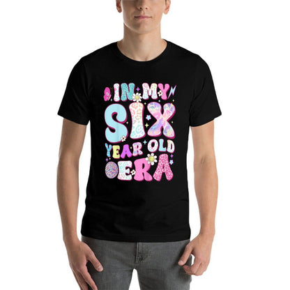 Kids 6 Year Old In My Six Year Old Era Girl Kids 6th Birthday  Lightweight T-Shirt