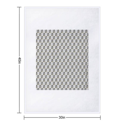 Inverted S Pattern Shrink-resistant Throw Blanket
