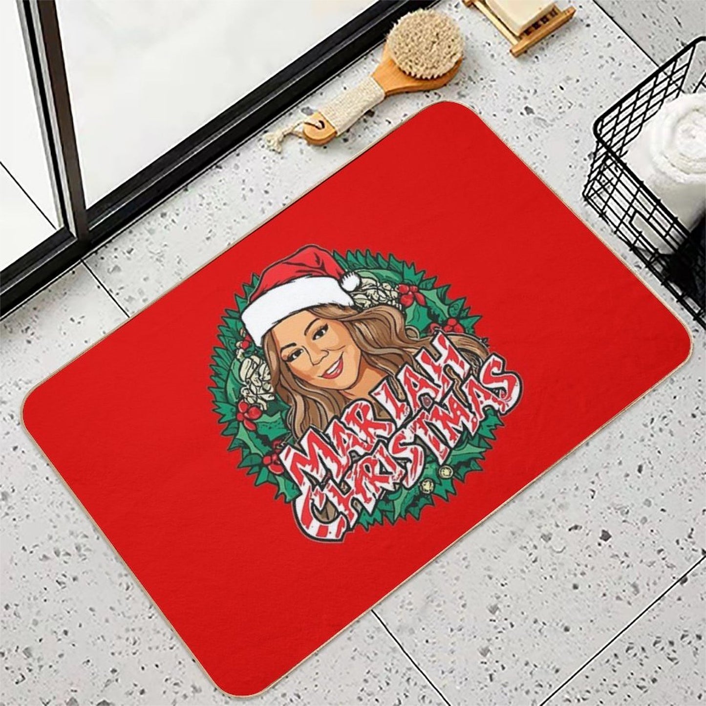 Mariah Christmas  Odorless Bath Mat