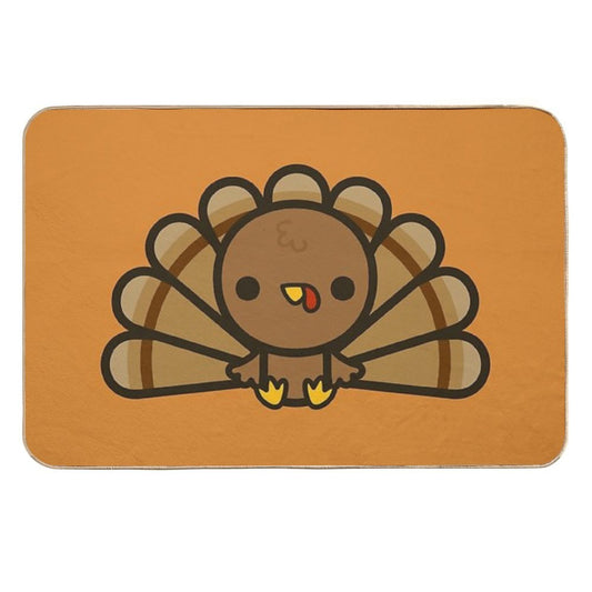 Cute Turkey  Anti-Trip Bath Mat