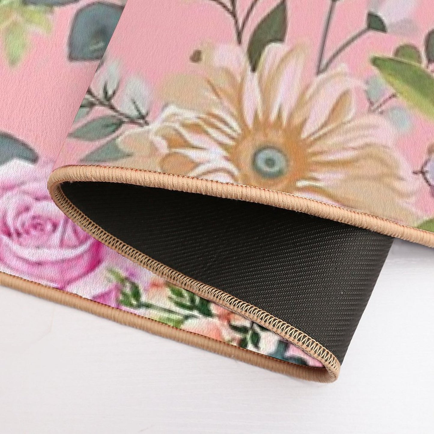 Vintage Floral Pattern  Long-Lasting Bath Mat