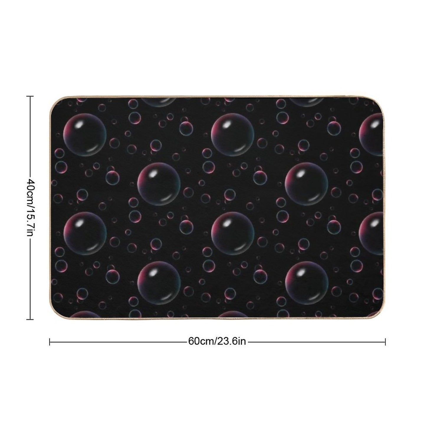 Bubble Collage  Easy Maintenance Bath Mat