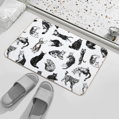 Kitty Kitty, Bang-bang!  Pet-Safe Bath Mat