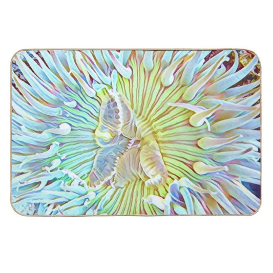 Ready For Lunch - Ocean Animals  Repositionable Bath Mat