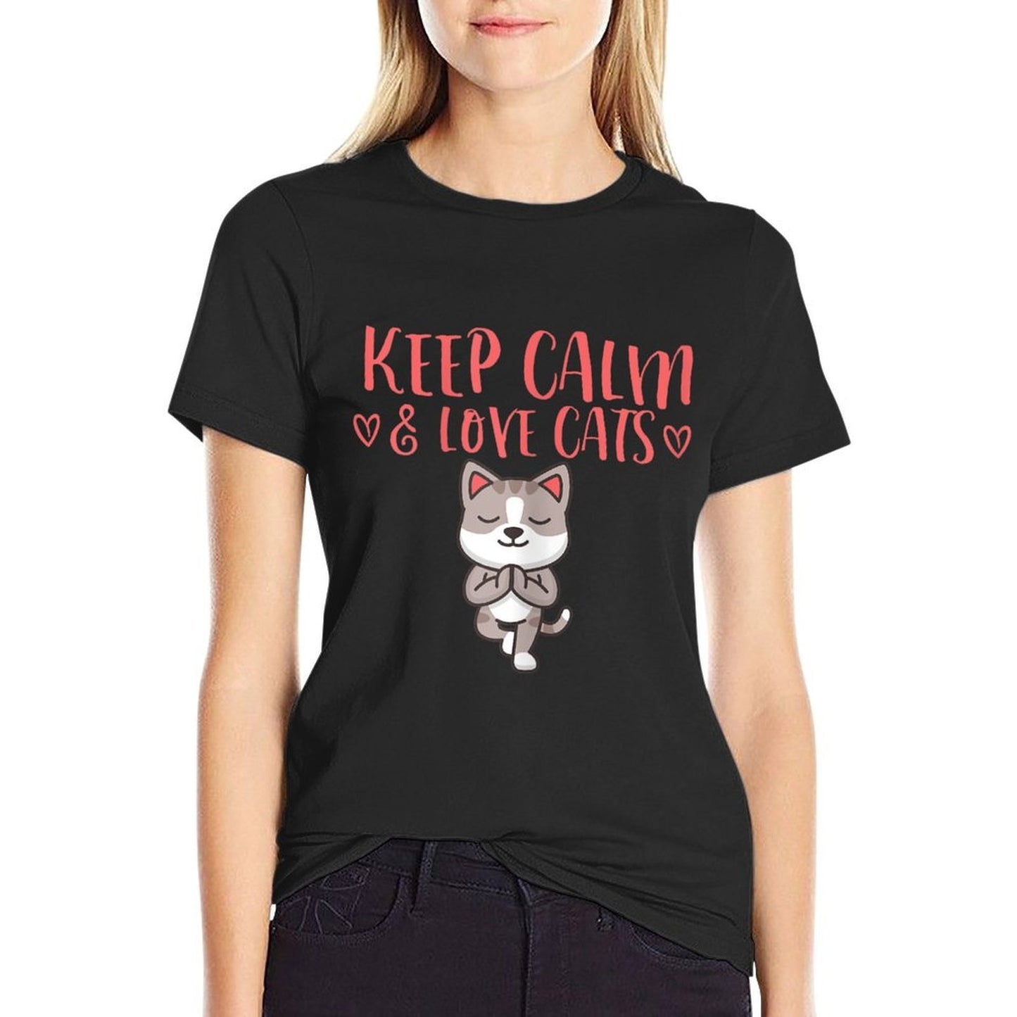 Keep Calm & Love Cats  Affordable Price T-Shirt