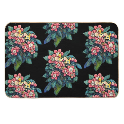 Forest Gathering, Mice And Wish.  Repositionable Bath Mat