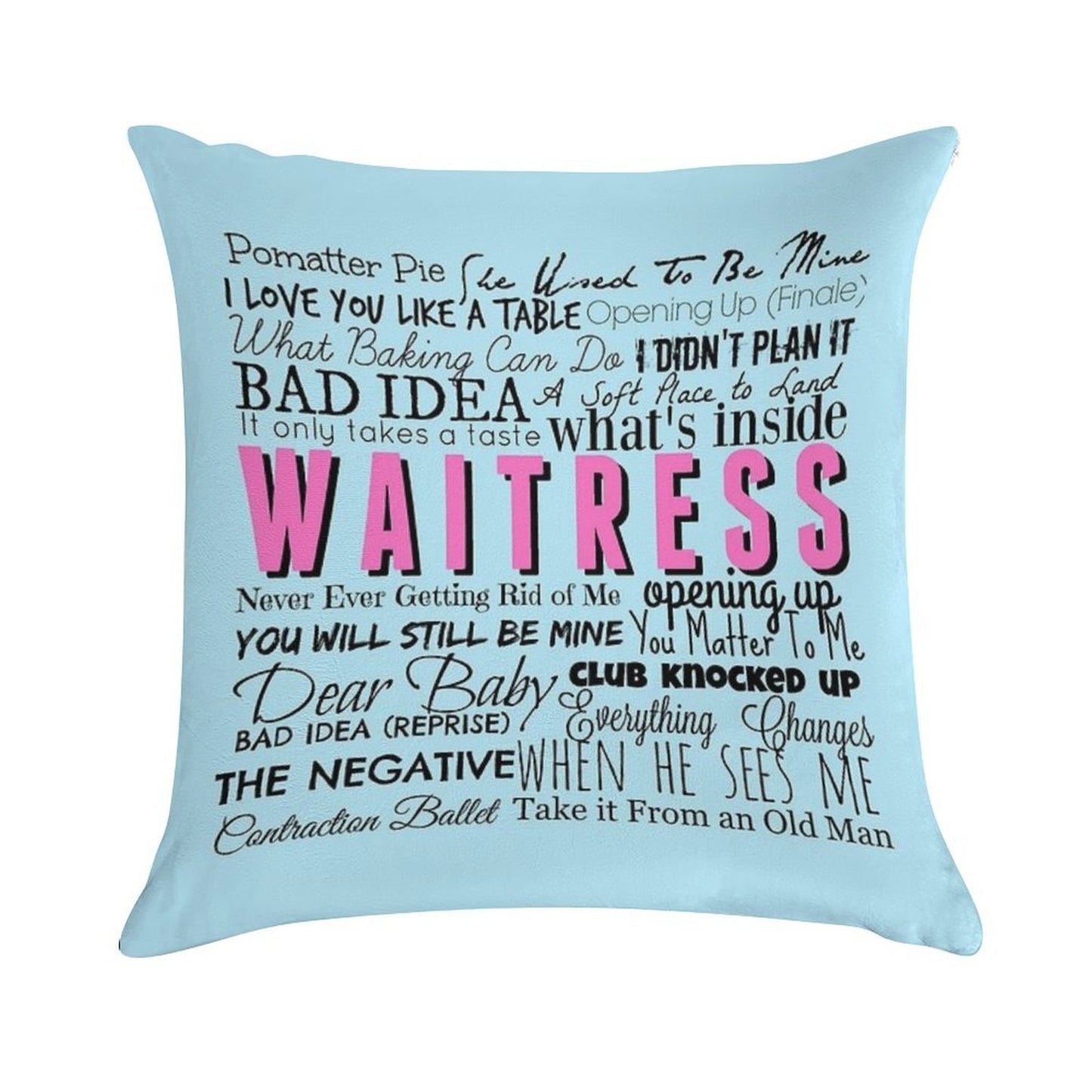 Waitress Original Cast Recording Soft Washable Throw Pillow