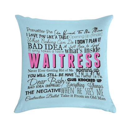Waitress Original Cast Recording Soft Washable Throw Pillow