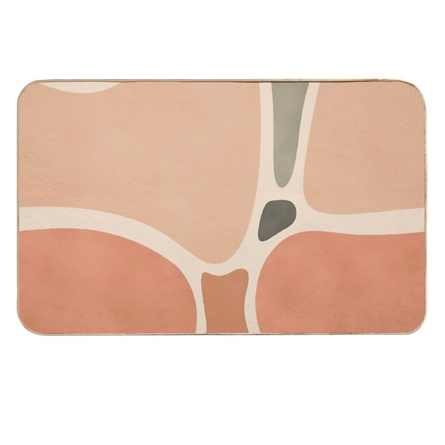 Terracotta Shapes  Non-Slip Bath Mat