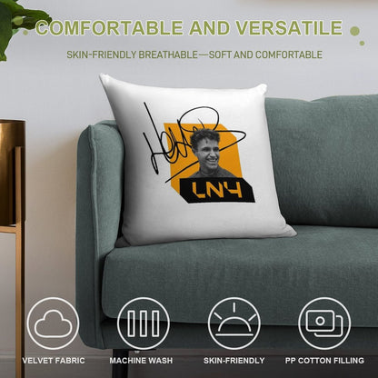 Lando Norris Signature Black Soft Style Accent Throw Pillow
