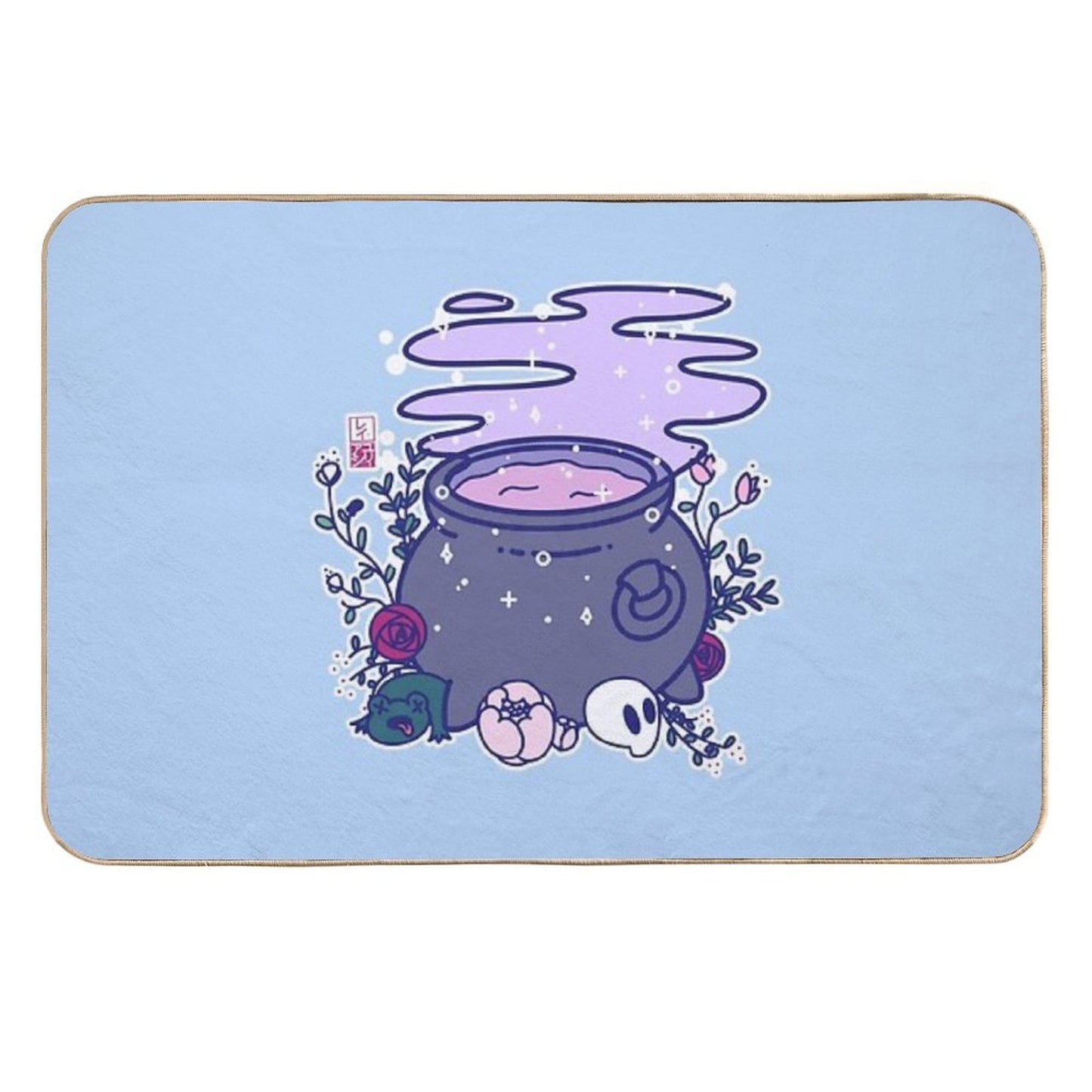 Kawaii Cauldron  Pet-Safe Bath Mat