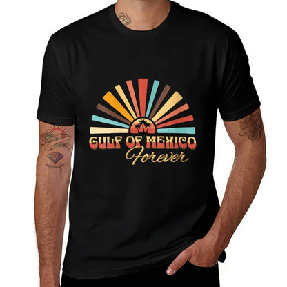 Womens Gulf of Mexico Forever - Sunset Beach Vacation America Humor  Versatile T-Shirt